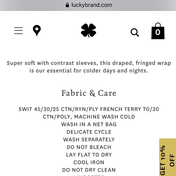 Lucky Brand Beachy Oversized Wrap Knit Fringe Boho Longline Cardigan Sweater - Picture 8 of 8